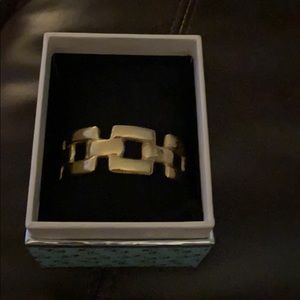 RC gold square cuff w/ box and pillow